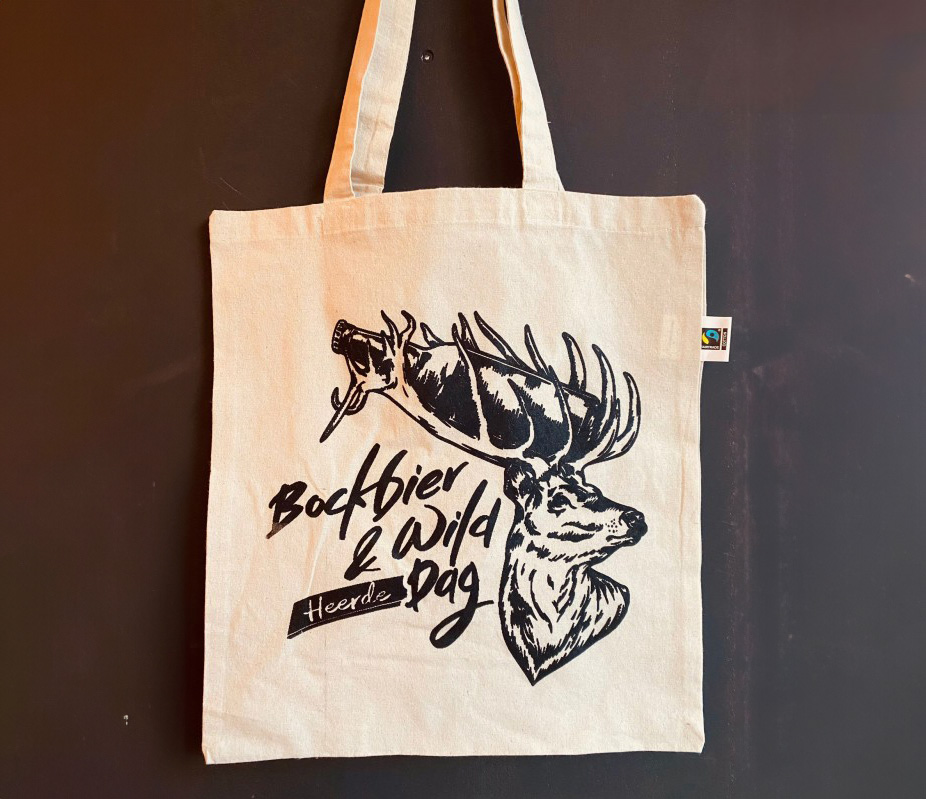 Zeefdruk tas Bockbier & Wilddag afbeelding